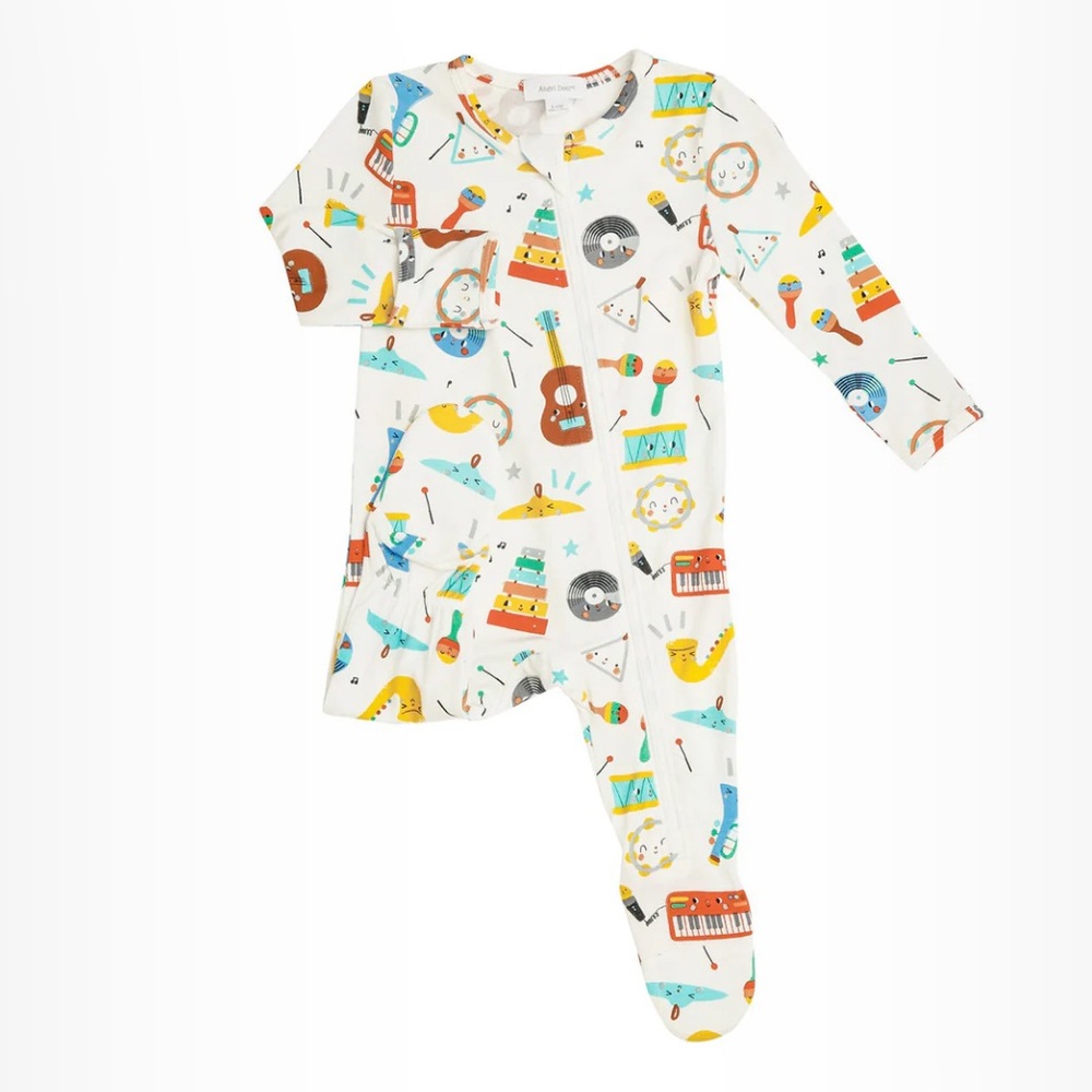 Angel Dear HAPPY MUSIC ZIPPER FOOTIE